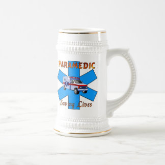 Paramedic Saving Lives Beer Stein