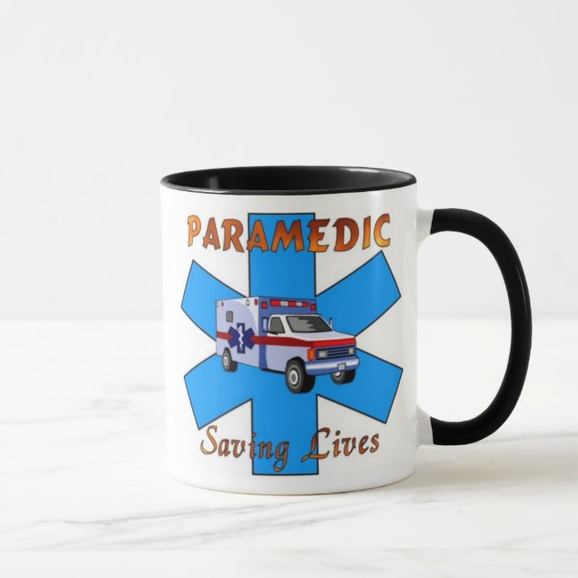 Paramedic Saving Lives Mug (Right)