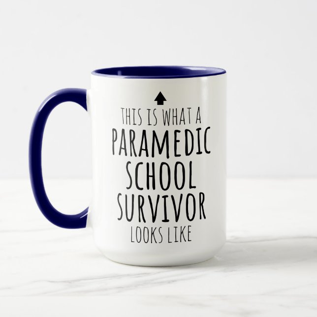 Paramedic School Survivor Personalized Mug (Left)
