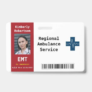 Paramedic Security ID  Badge