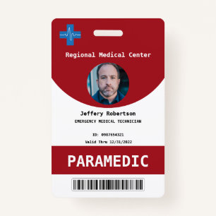 Paramedic Security ID Badge