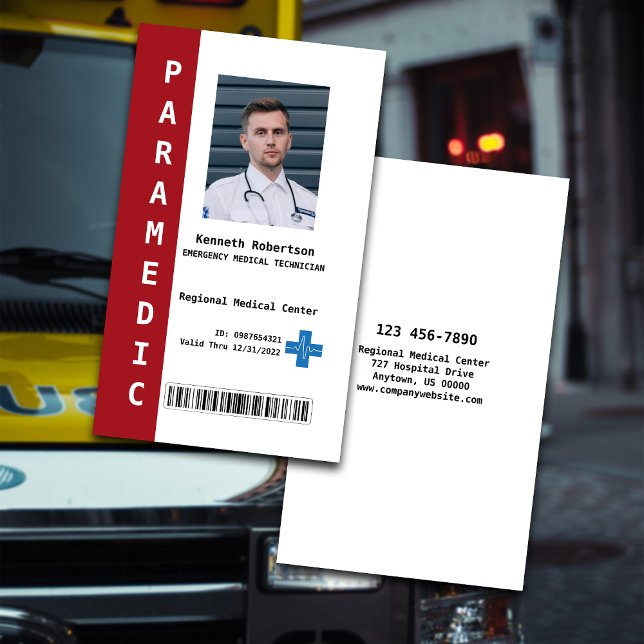 Paramedic Services Business Card (Creator Uploaded)