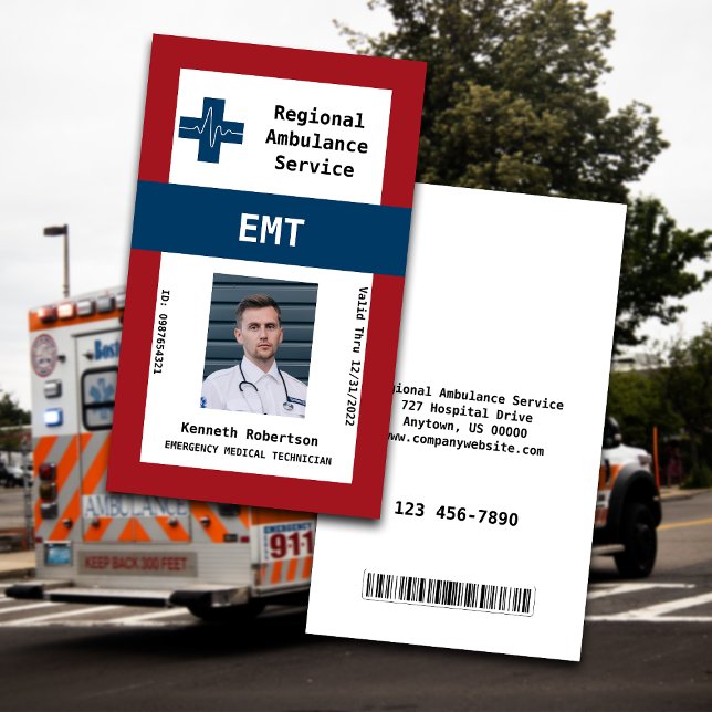 Paramedic Services Business Card (Creator Uploaded)