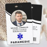 Paramedic Simple Logo Photo Professional ID Card Badge