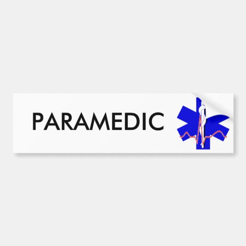 Paramedic Star of Life Bumper Sticker