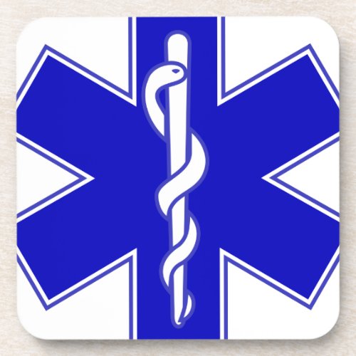 Paramedic Star Of Life Emblem gifts Coaster
