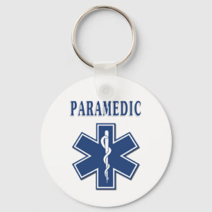 Paramedic Star of Life Keychain