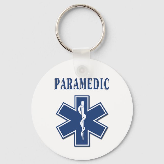 Paramedic Star of Life Keychain (Front)