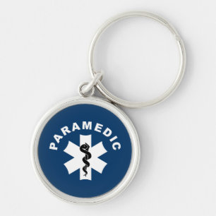 Paramedic Star of Life Keychain