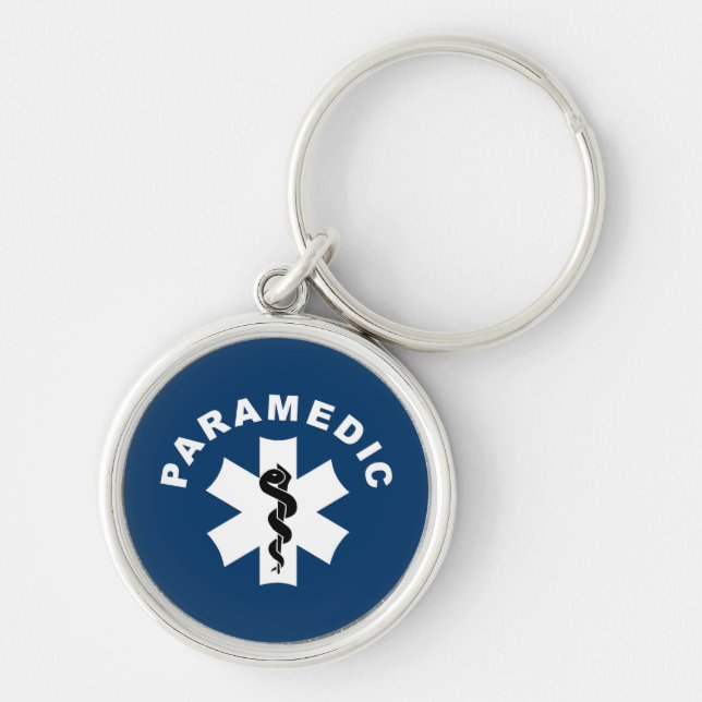 Paramedic Star of Life Keychain (Front)