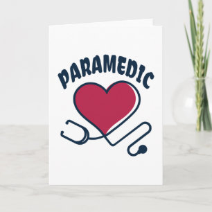 Paramedic Stethoscope with heart Card