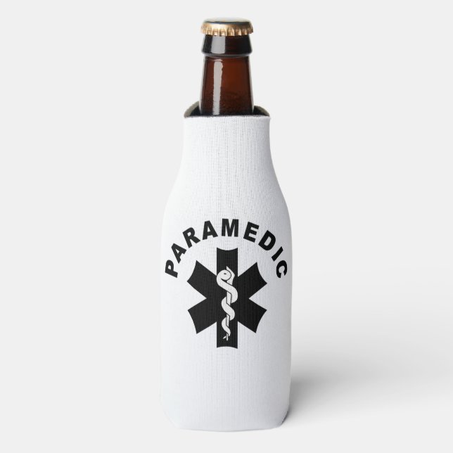 Paramedic Theme Bottle Cooler (Bottle Front)
