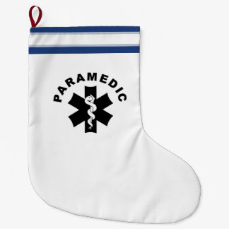 Paramedic Theme Large Christmas Stocking