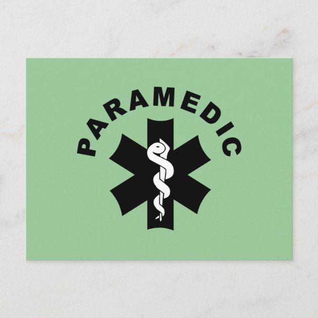Paramedic Theme Postcard (Front)