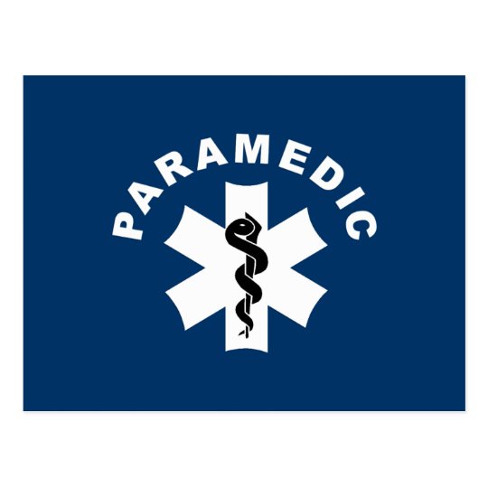 Paramedic Theme Postcard