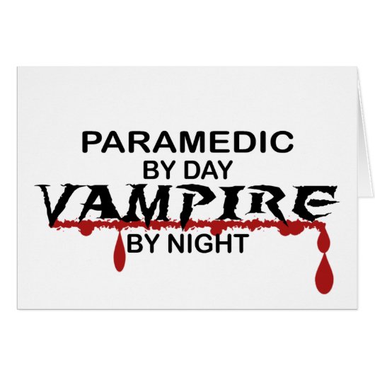 Paramedic Vampire by Night Cards (Front Horizontal)