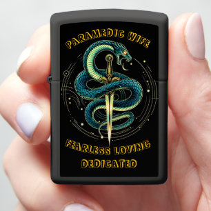 Paramedic Wife Fearless Loving Dedicated Zippo Lighter