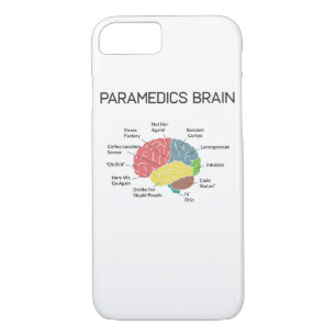 Paramedics Brain Funny EMS EMT Paramedic Gifts iPhone 8/7 Case