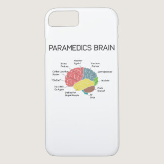 Paramedics Brain Funny EMS EMT Paramedic Gifts iPhone 8/7 Case