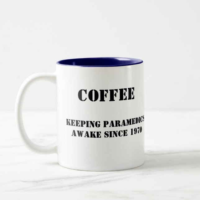 Paramedic's Coffee Two-Tone Coffee Mug (Left)