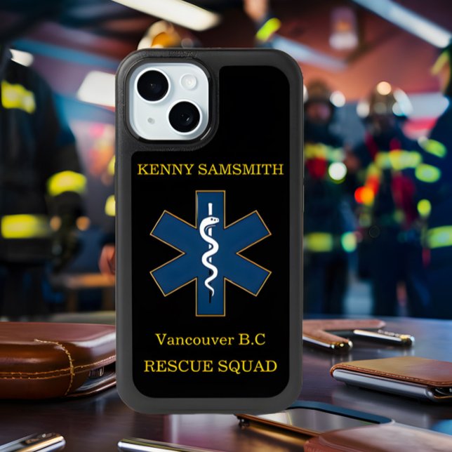  Paramedics EMTs EMS professionals A-EMCA personal iPhone 15 Case (Creator Uploaded)