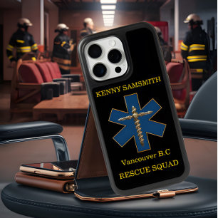 Paramedics EMTs EMS professionals A-EMCA personal iPhone 15 Pro Max Case