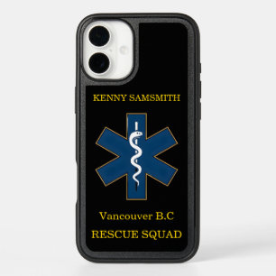 Paramedics EMTs EMS professionals A-EMCA personal iPhone 16 Plus Case