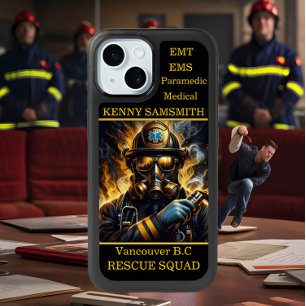 Paramedics EMTs EMS Rescue Squad Firefighter iPhone 15 Case
