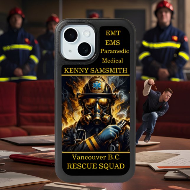  Paramedics EMTs EMS Rescue Squad Firefighter iPhone 15 Case (Creator Uploaded)