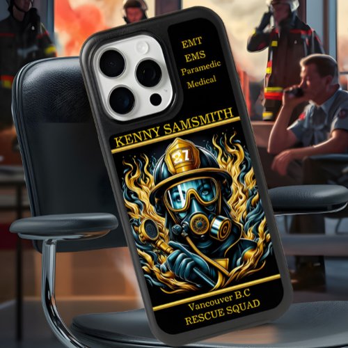  Paramedics EMTs EMS Rescue Squads Flame Guardian iPhone 15 Pro Max Case