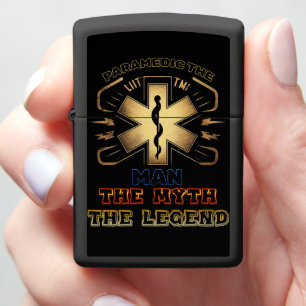 Paramedics Gold Text Medic’s Dedication Zippo Lighter