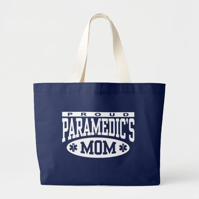 Paramedic's Mom Large Tote Bag (Front)