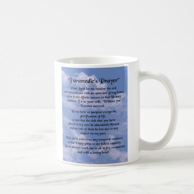 paramedics prayer mug (Right)