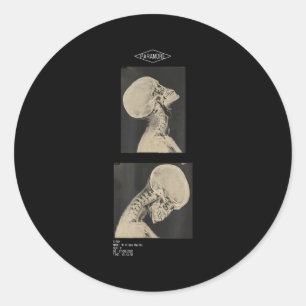 Paramore cropped headbanger x-ray doctors classic round sticker