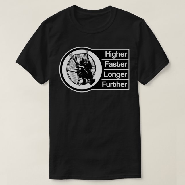 Paramotor Higher Faster Longer Stronger T-Shirt (Design Front)