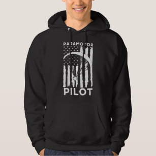 Paramotor pilot american flag hoodie