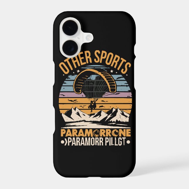 Paramotor Pilot Paramotoring Iphone Case (Back)