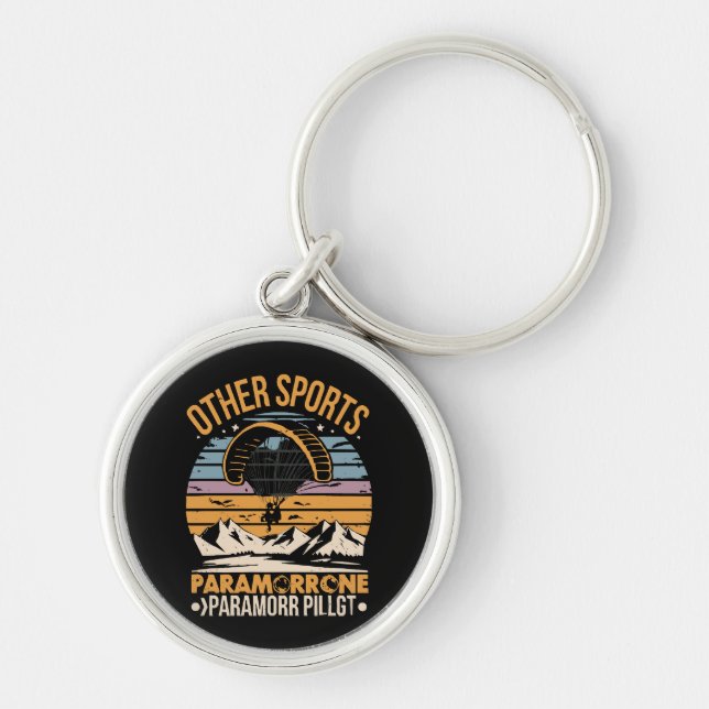 Paramotor Pilot Paramotoring Keychain (Front)