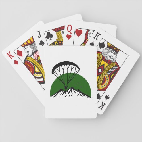 Paramotor Retro  Poker Cards