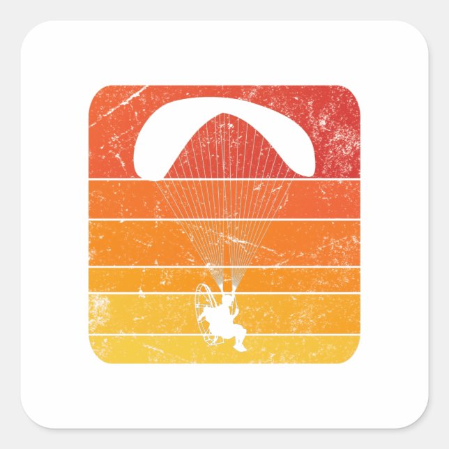 Paramotor Sticker Paragliding Sticker Hang Gliding (Front)