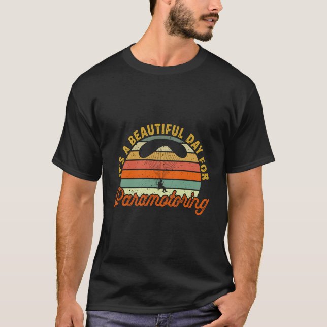 Paramotoring Powered Paraglider Ppg Paramotor T-Shirt (Front)