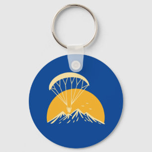 Paramotoring Retro Keychain