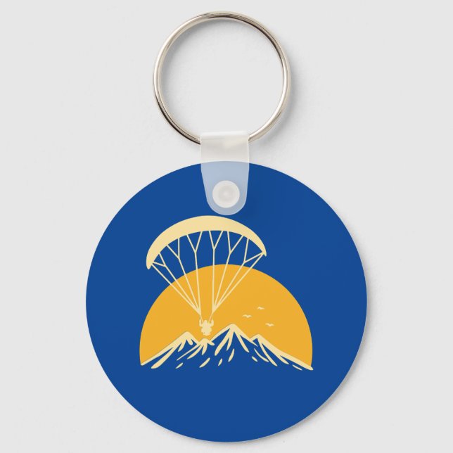 Paramotoring Retro Keychain (Front)