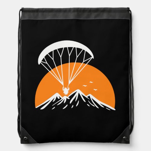 Paramotoring Retro Vintage  Drawstring Bag