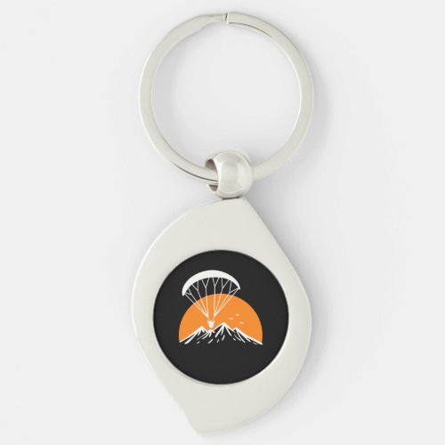 Paramotoring Retro Vintage Keychain