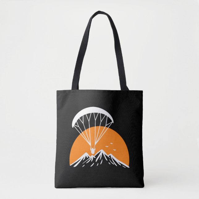 Paramotoring Retro Vintage Tote Bag (Front)