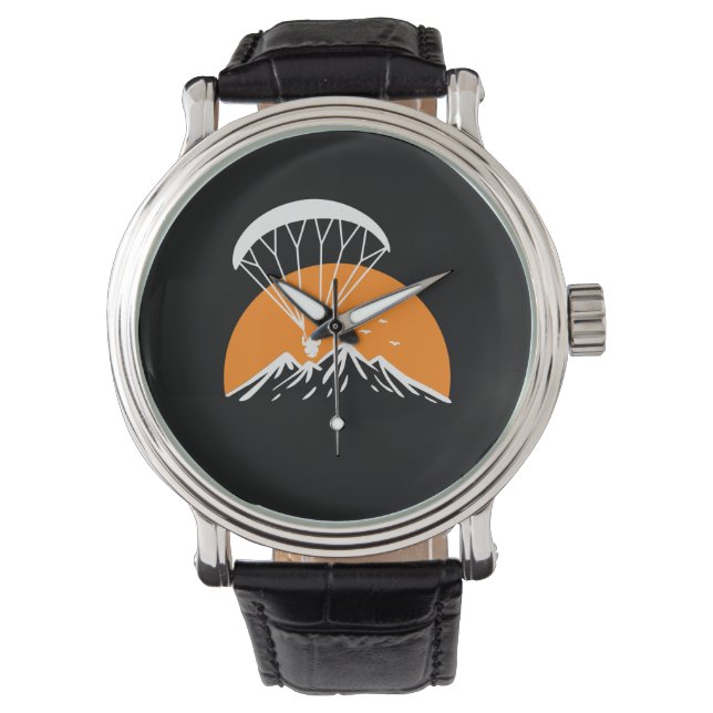 Paramotoring Retro Vintage Watch (Front)