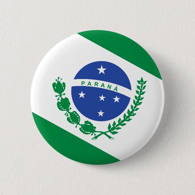 Parana, Brazil flag Pinback Button (Front)