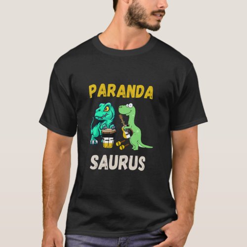 Parandasaurus Dinosaurs Playing Garifuna Drum And  T_Shirt
