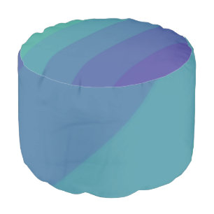 Paranoia Color Palette Blue Sky Cyan Seat Chair Pouf